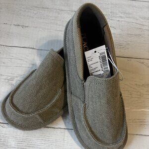 Children's Place Tan Slip-On Shoes Boys Size 3 Canvas Casual Loafers NWT